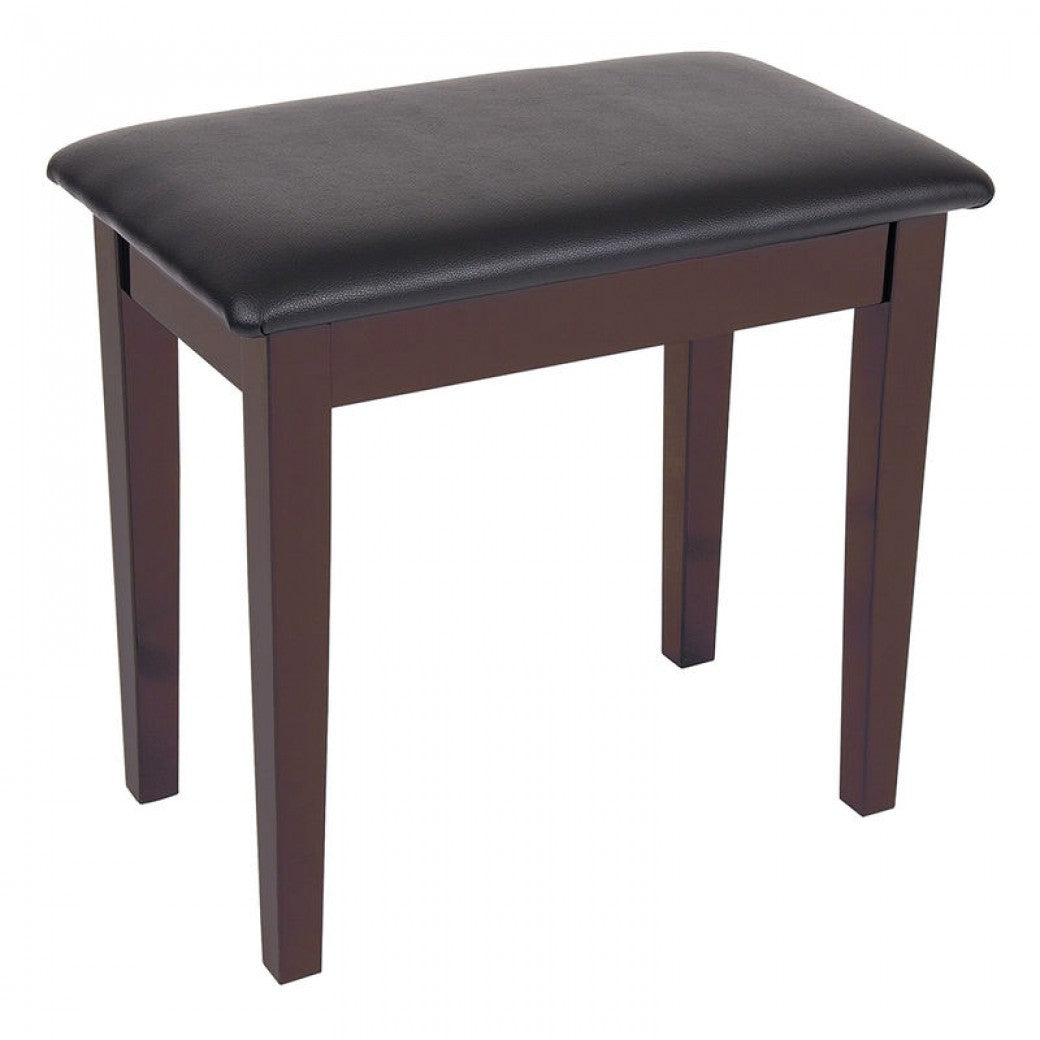 Kinsman KPB01BRN Piano Bench with Storage - Satin Rosewood - Fair Deal Music