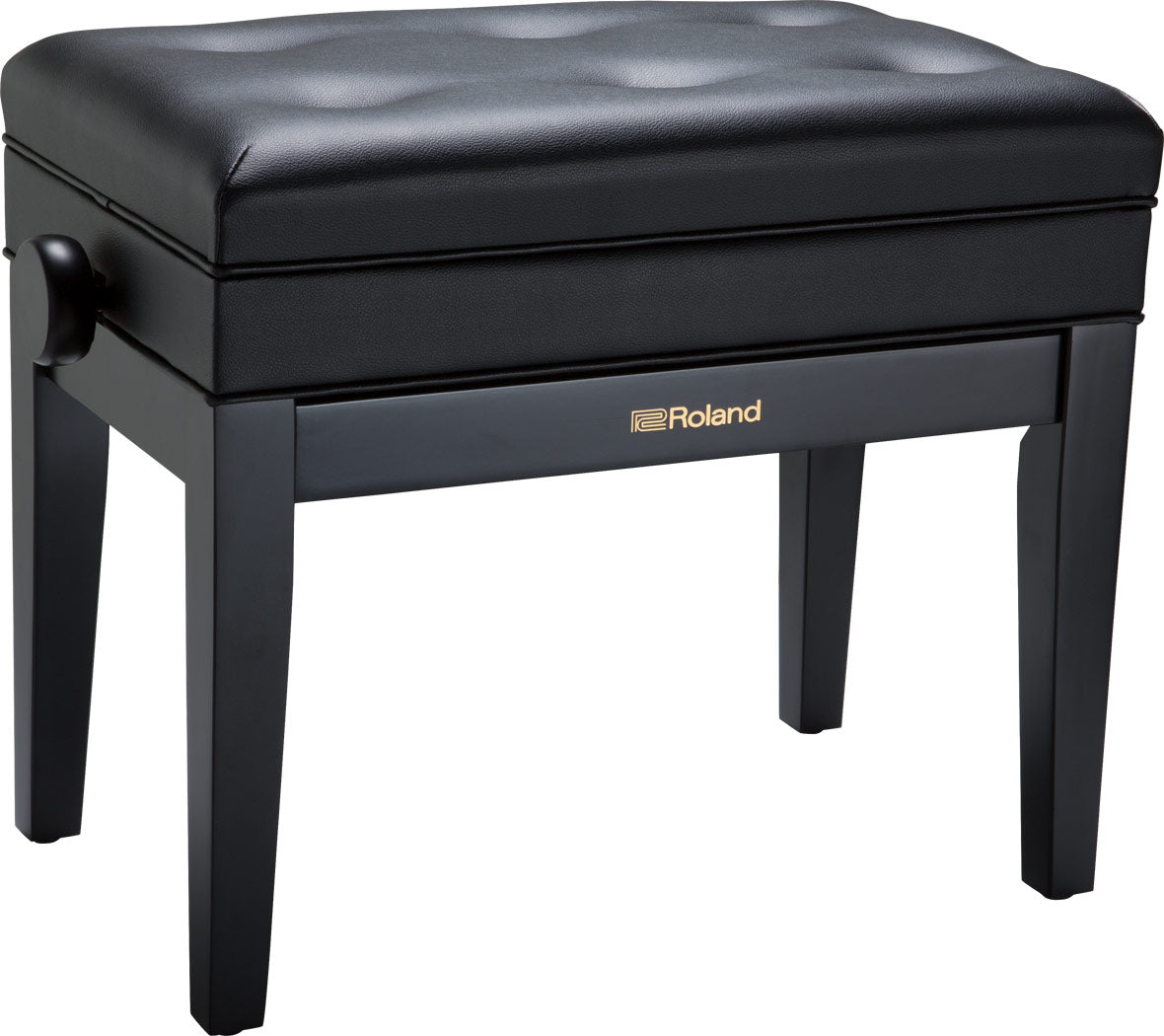 Roland RPB-400BK Adjustable Piano Bench with Storage in Satin Black - Fair Deal Music