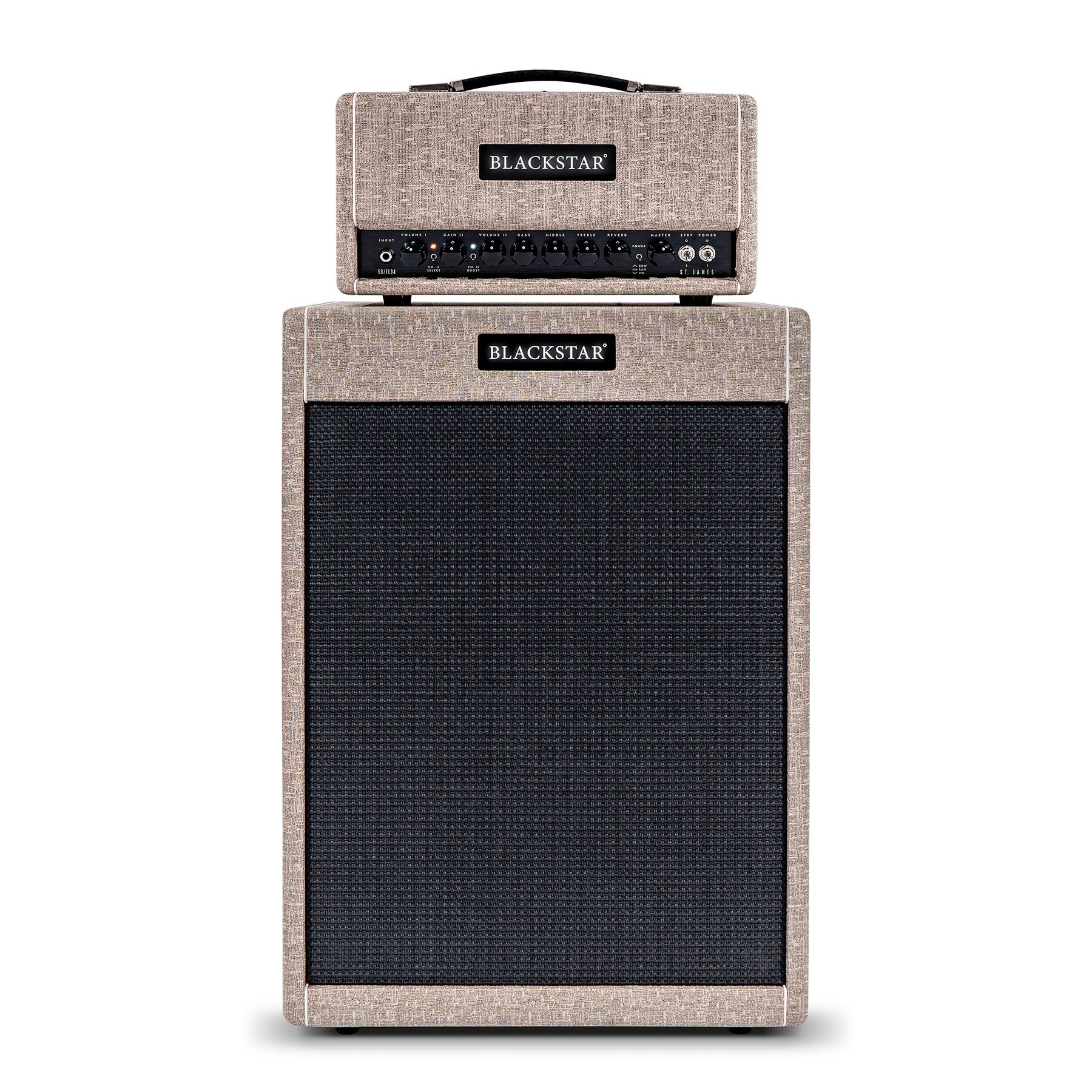 Blackstar St. James 50w EL34 Ultra Lightweight Valve Head & Matching 2x12 Cab - Fair Deal Music
