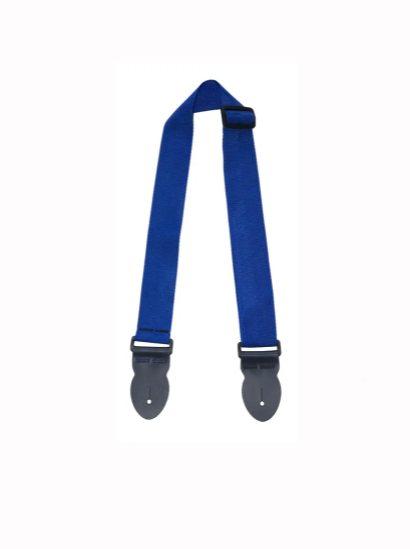 Leathergraft Webbing Guitar Strap, Blue - Fair Deal Music