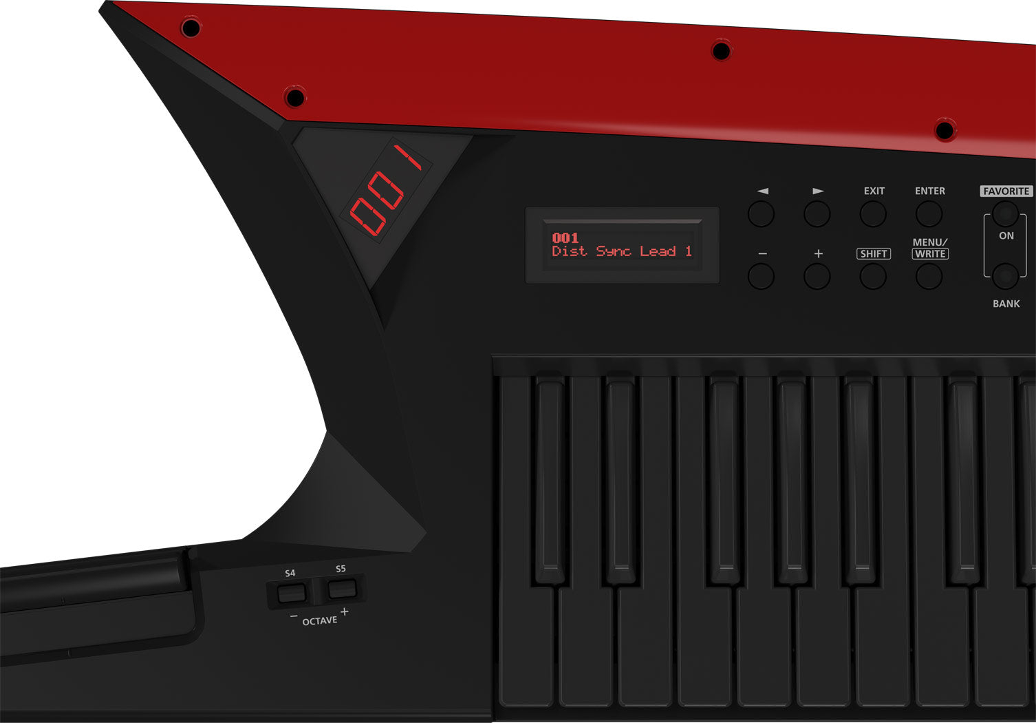 Roland AX-EDGE-B Keytar Shoulder Keyboard Controller - Black (Open Box) - Fair Deal Music