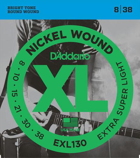 D'Addario EXL130 Electric Guitar Strings Extra Super Light 08-38 - Fair Deal Music