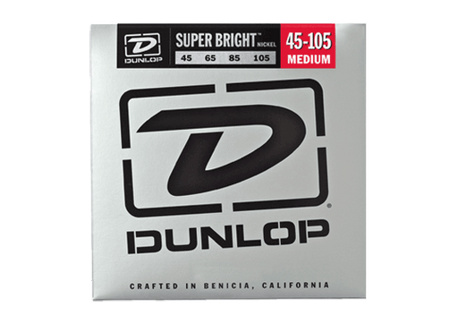 Dunlop Super Bright Nickel Wound Bass Guitar Strings, Medium, 45-105 - Fair Deal Music