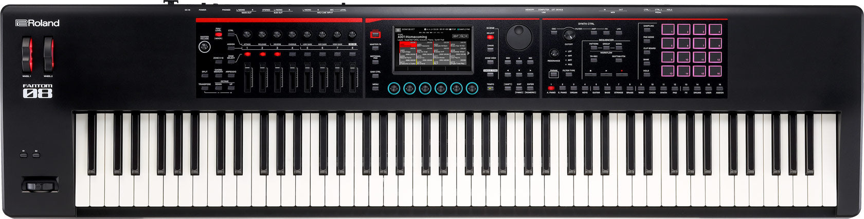 Roland FANTOM-08 Synthesizer Keyboard Workstation (Used) Z1N0773 - Fair Deal Music