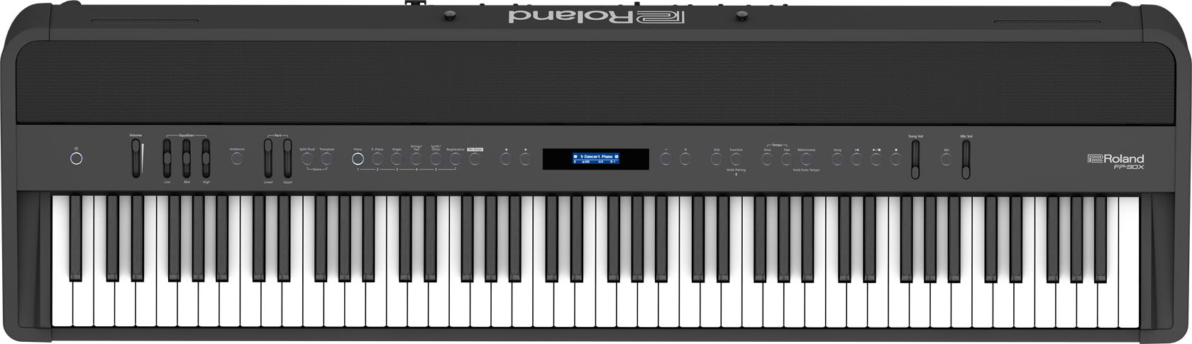 Roland FP-90X-BK Premium Portable Piano Black Bundle - Fair Deal Music