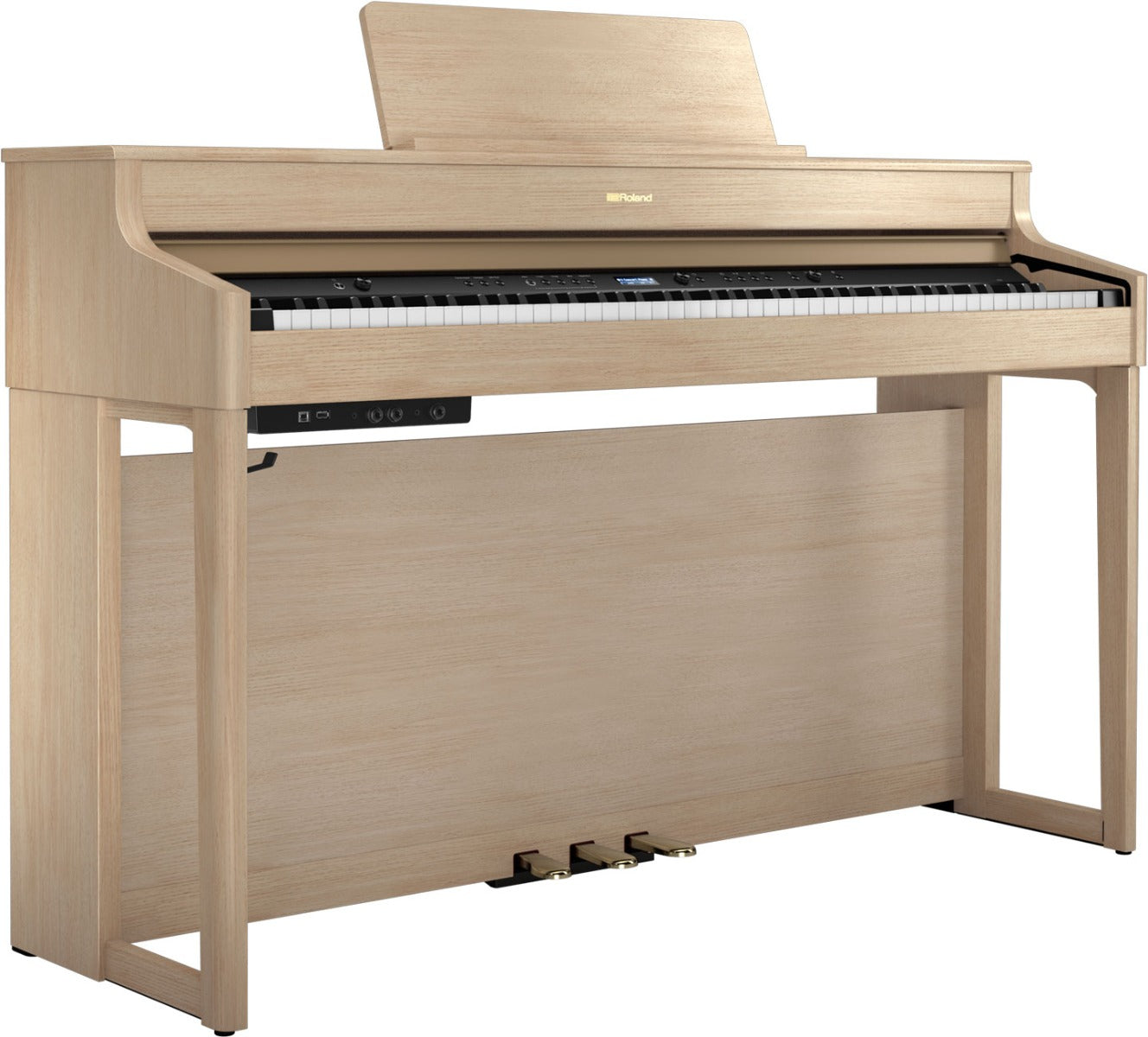 Roland HP702-LA Digital Upright Piano Light Oak - Fair Deal Music