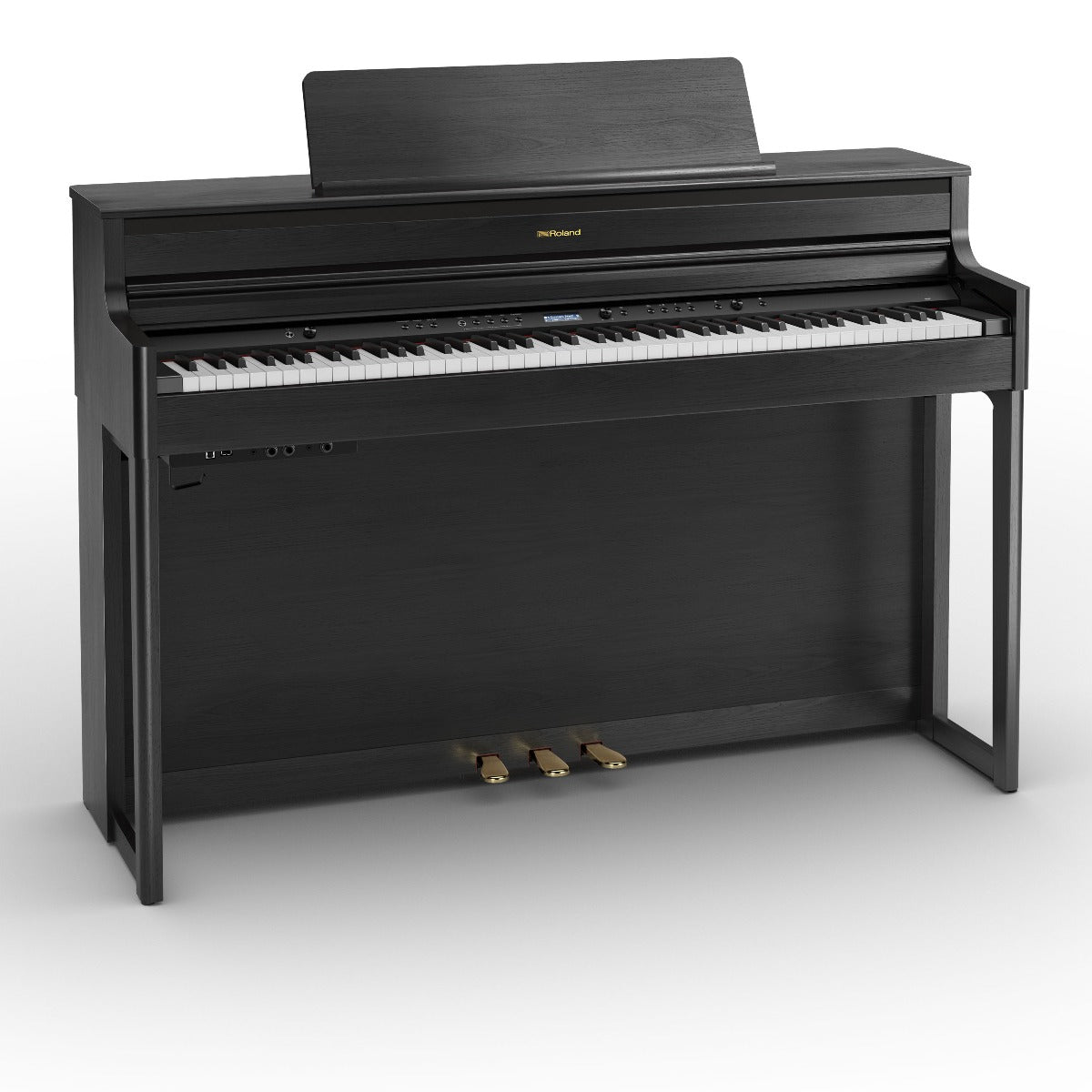 Roland HP704-CH Digital Upright Piano Charcoal Black Used - Free Local Delivery - Fair Deal Music