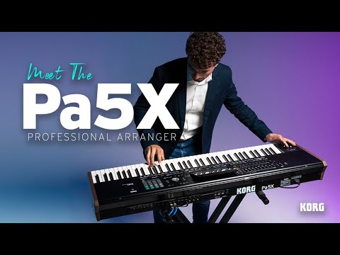 Load video: Korg Pa5x 76-Note Professional Arranger Keyboard, Nearly New - Fair Deal Music