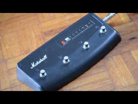 Load video: Marshall PEDL-90008 Stompware Controller 4-Way pedal for MG Amplifiers - Fair Deal Music