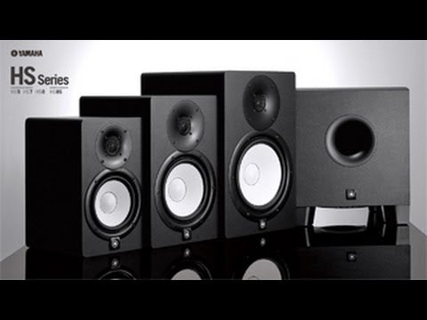 Load video: Yamaha HS7W Single Studio Monitor - White - Fair Deal Music