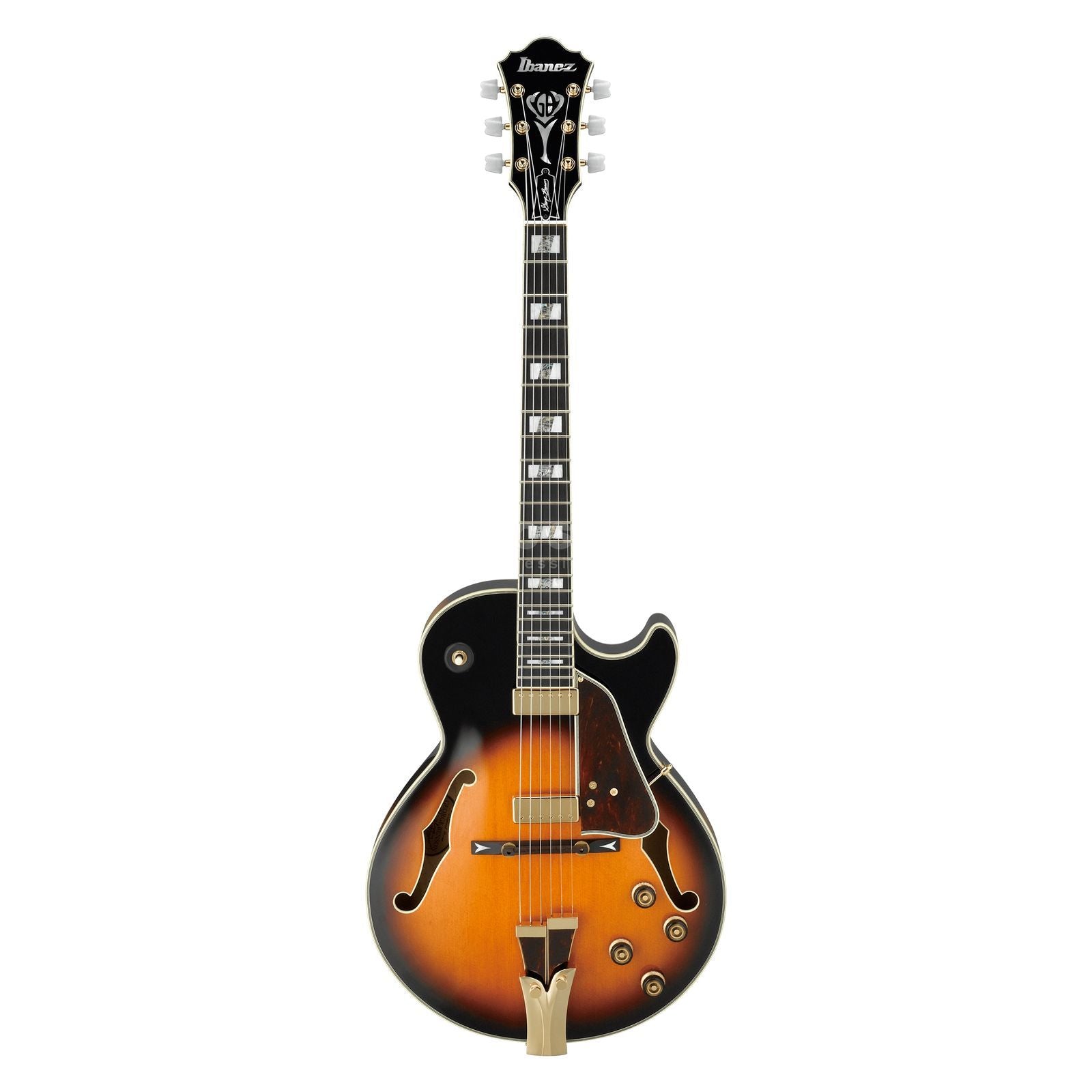 Ibanez GB10 Signature George Benson Hollow Body Guitar, Brown Sunburst - Fair Deal Music