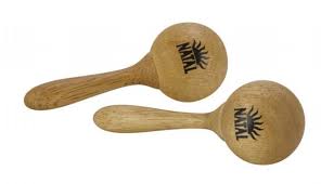 Natal Mini Wooden Maracas - Fair Deal Music
