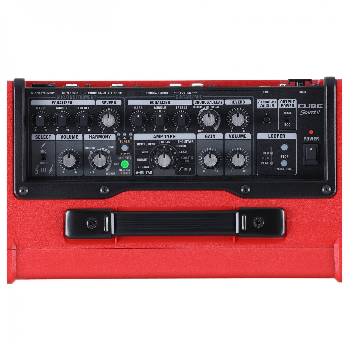 Roland Cube Street II Battery-powered Stereo Amplifier - Red - Fair Deal Music