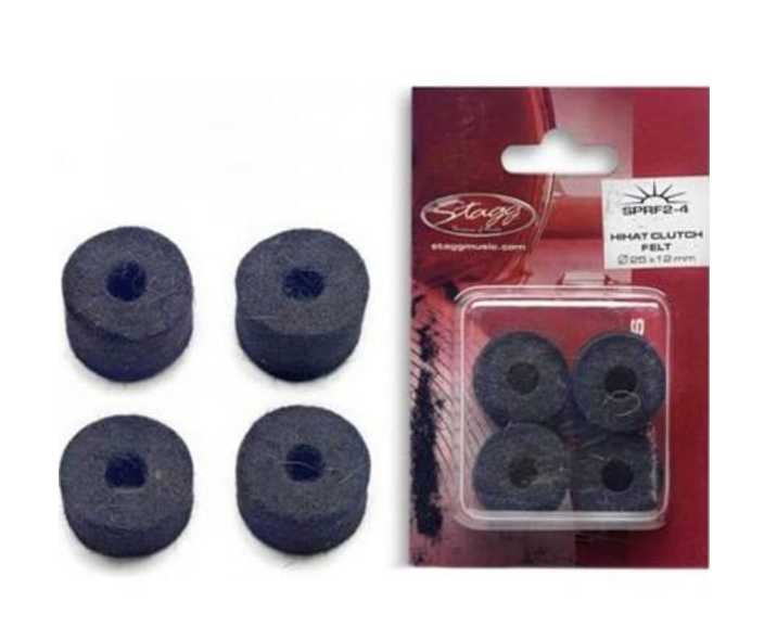 Stagg SPRF2-4 Hi-Hat Clutch Felt Washer 4 PCs - Fair Deal Music