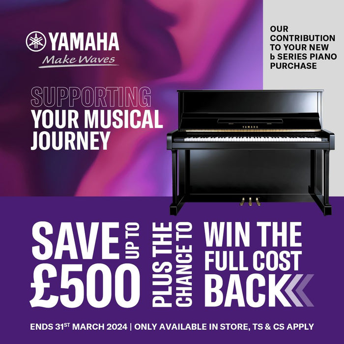 Save Up To £500 On Selected Yamaha B Series Pianos - Ends 31st March