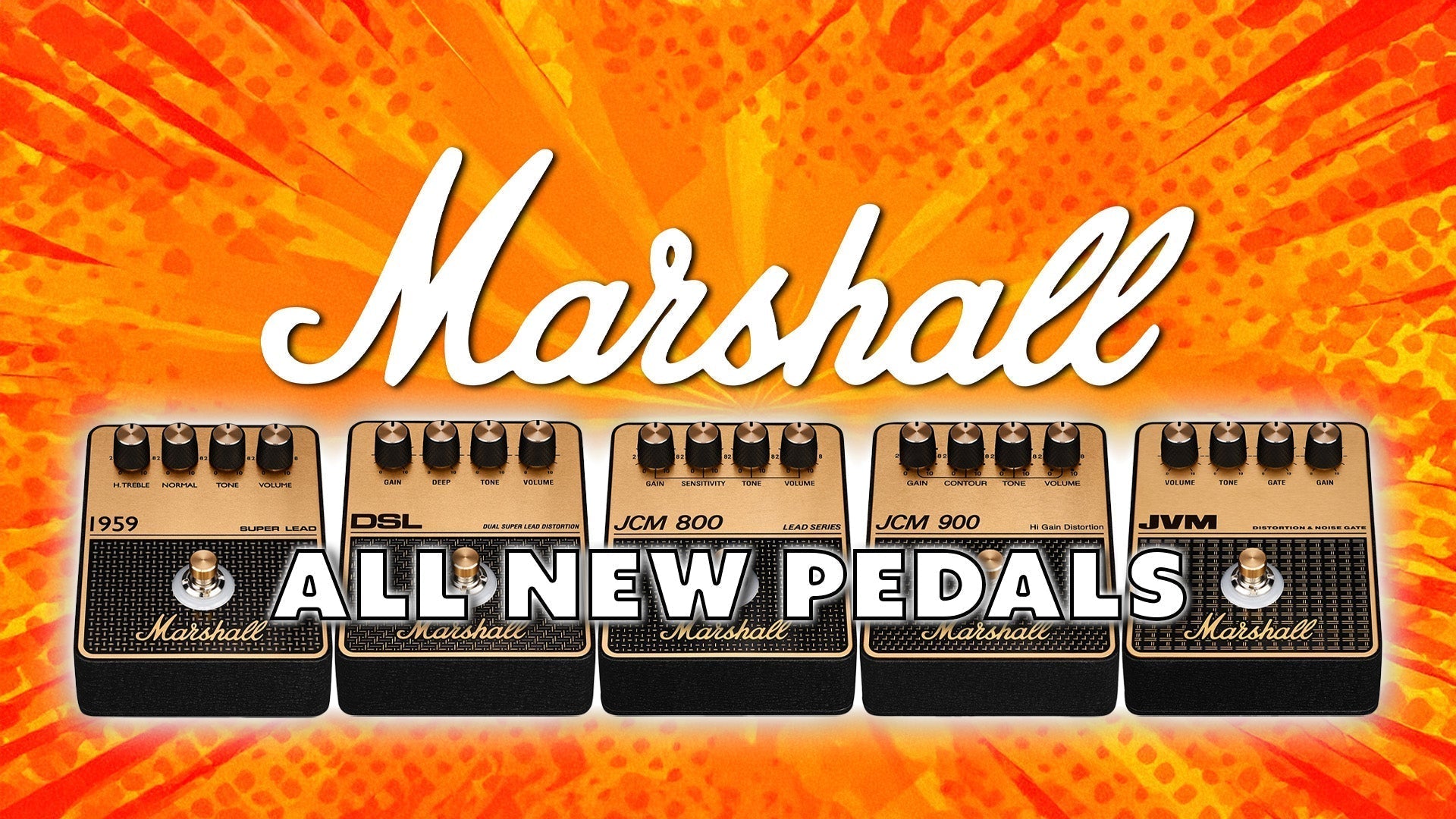 Marshall's New Pedals From Iconic Amps
