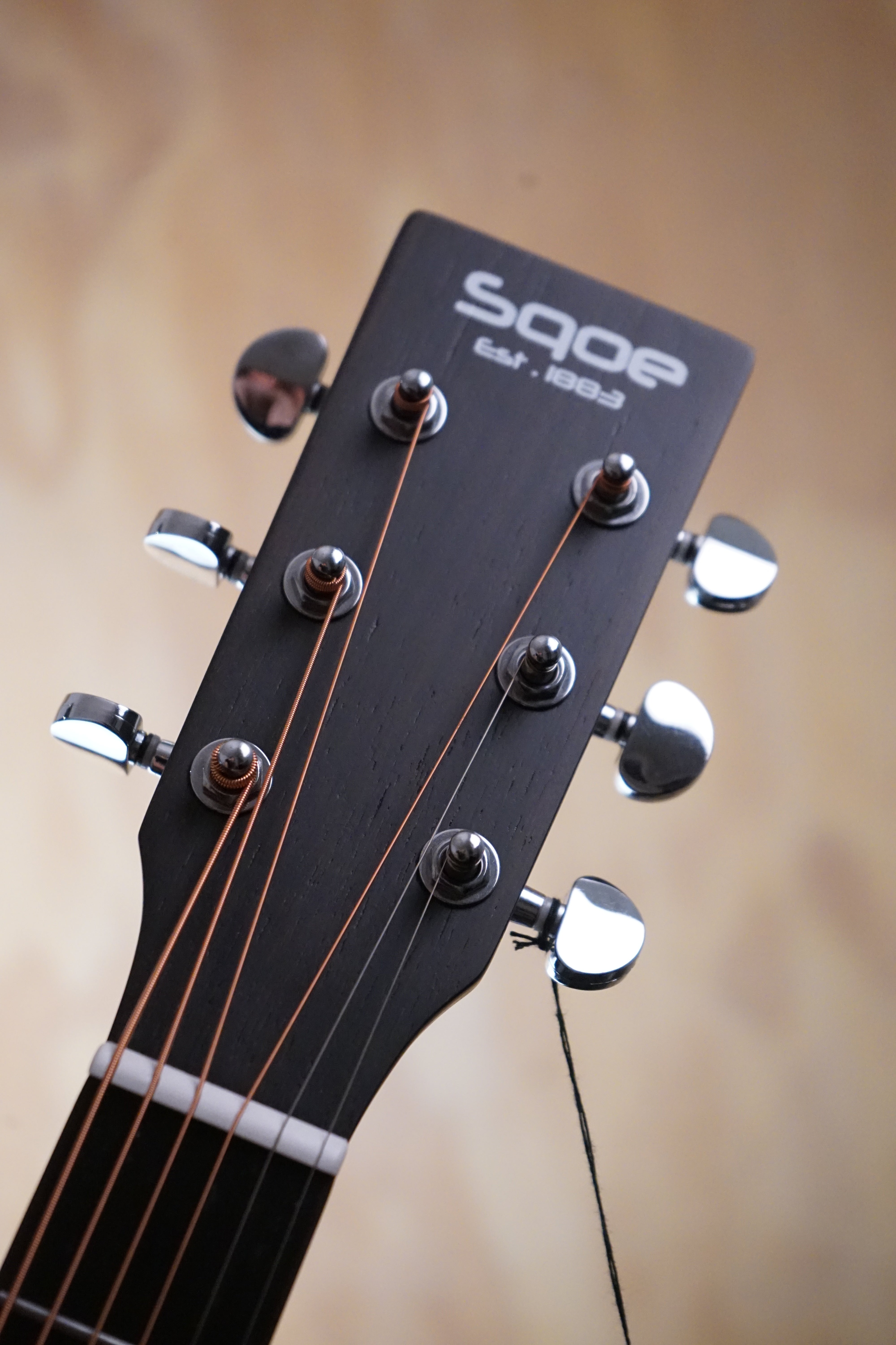 SQOE ED-60BK Electro Acoustic Guitar in Black - Fair Deal Music