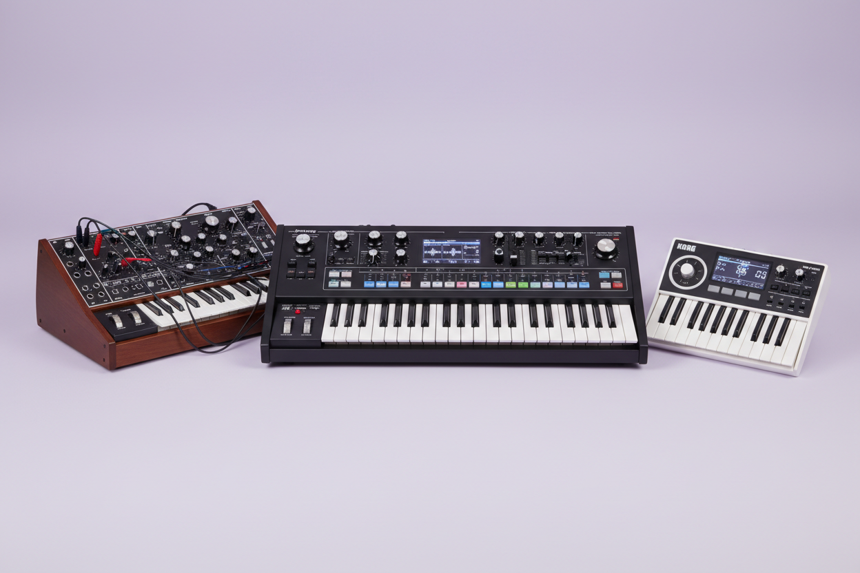 Synthesizers Hero Banner - Lavender
