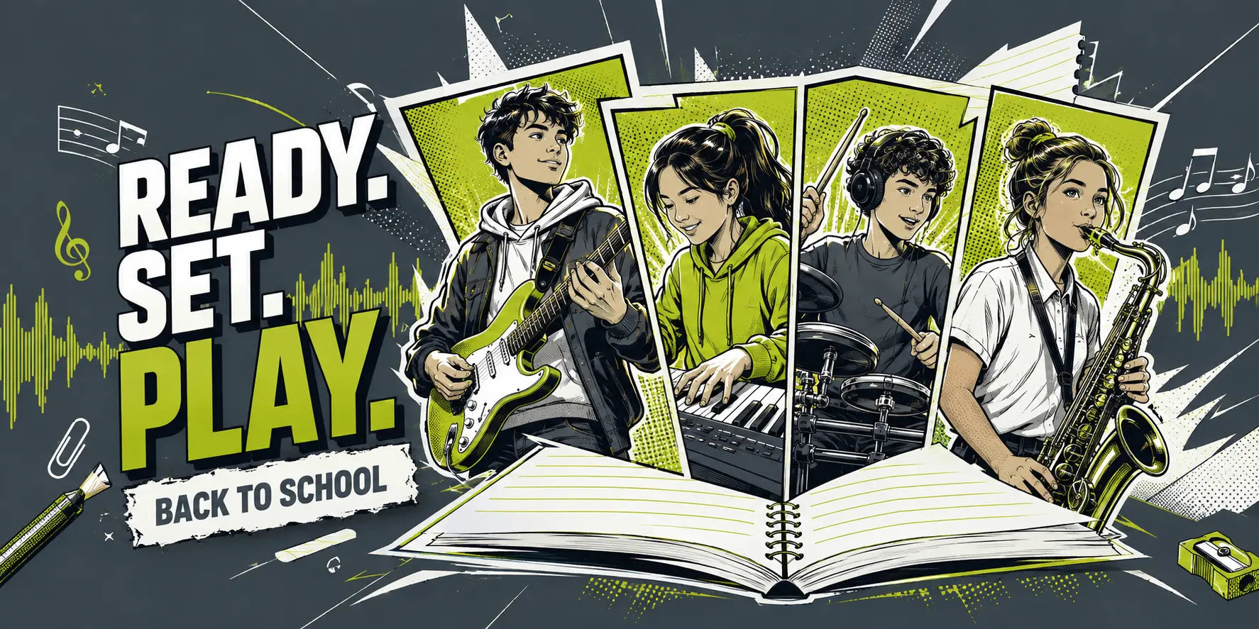 Back to School Musical Instruments & Music Equipment