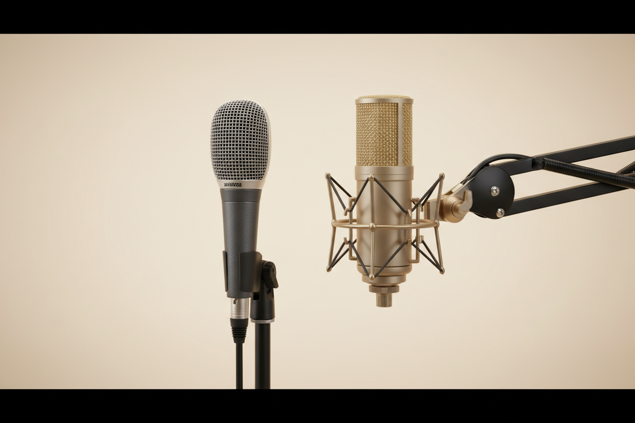 Microphones Hero Banner - Cream