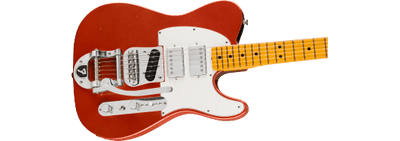 Fender Stories Collection Mike Campbell Red Dog Telecaster®, Maple Fingerboard, Red Dog Red, (Open-Box) Electric Guitar - Fair Deal Music