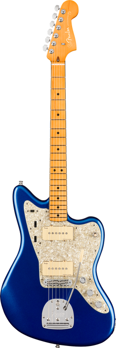 Fender American Ultra Jazzmaster MN Cobra Blue, Ex Display - Fair Deal Music