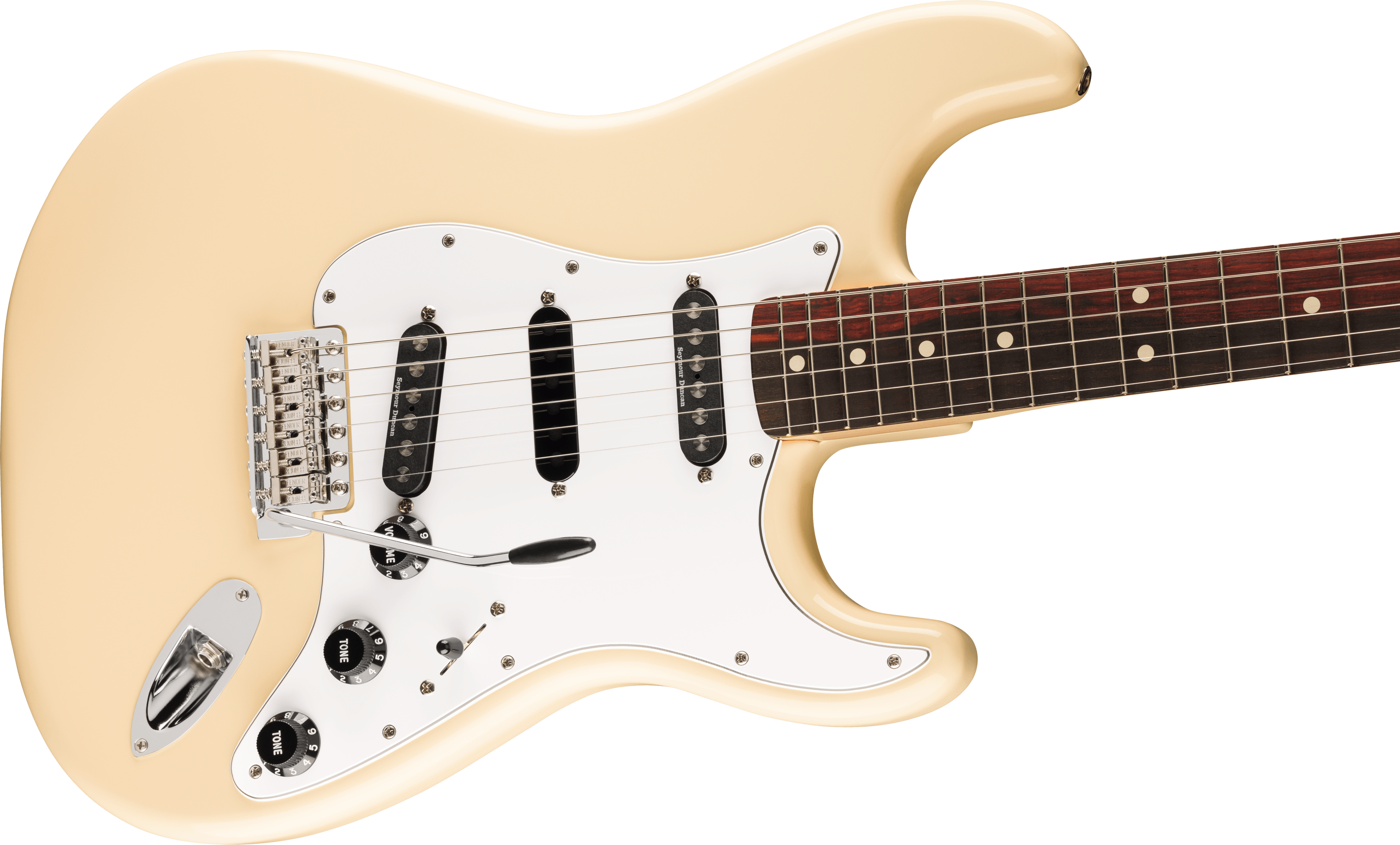 Fender Ritchie Blackmore Stratocaster Scalloped Rosewood Fingerboard Olympic White Electric Guitar - Fair Deal Music