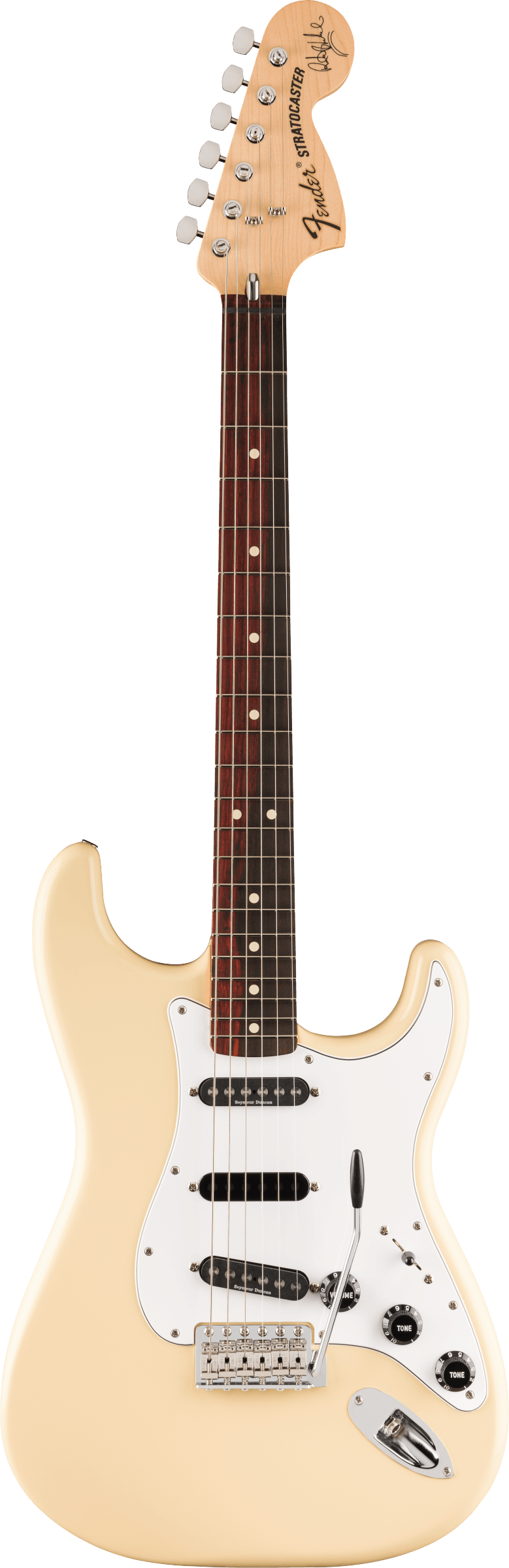 Fender Ritchie Blackmore Stratocaster Scalloped Rosewood Fingerboard Olympic White Electric Guitar - Fair Deal Music