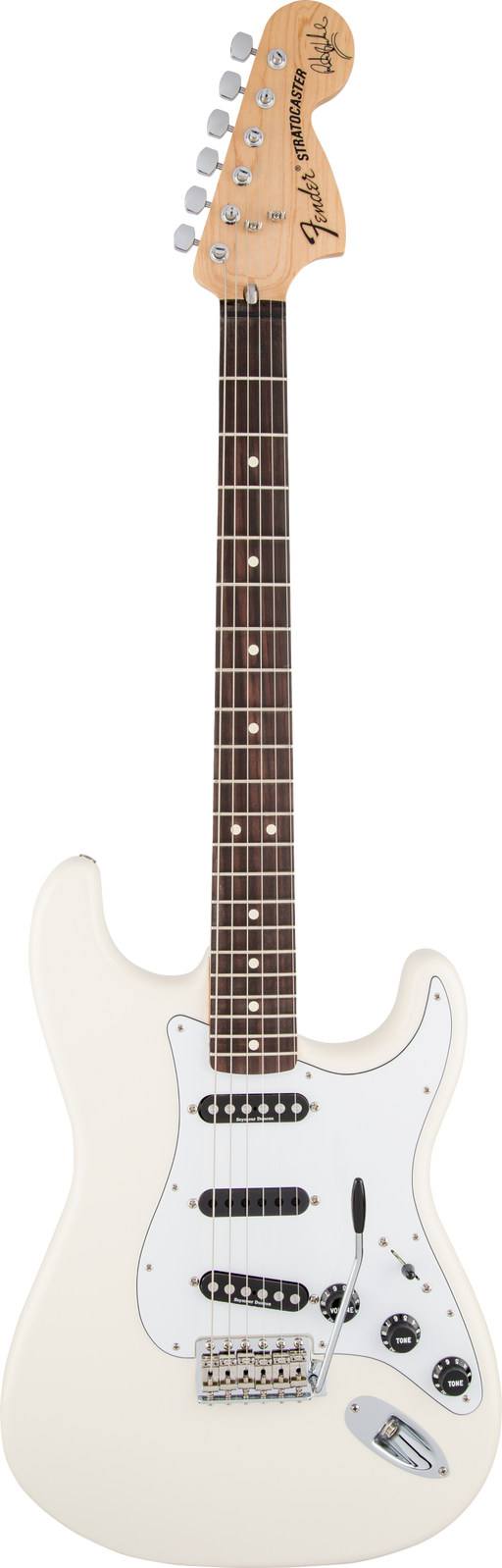 Fender Ritchie Blackmore Stratocaster, Scalloped Rosewood Fingerboard, Olympic White, Ex-Display - Fair Deal Music