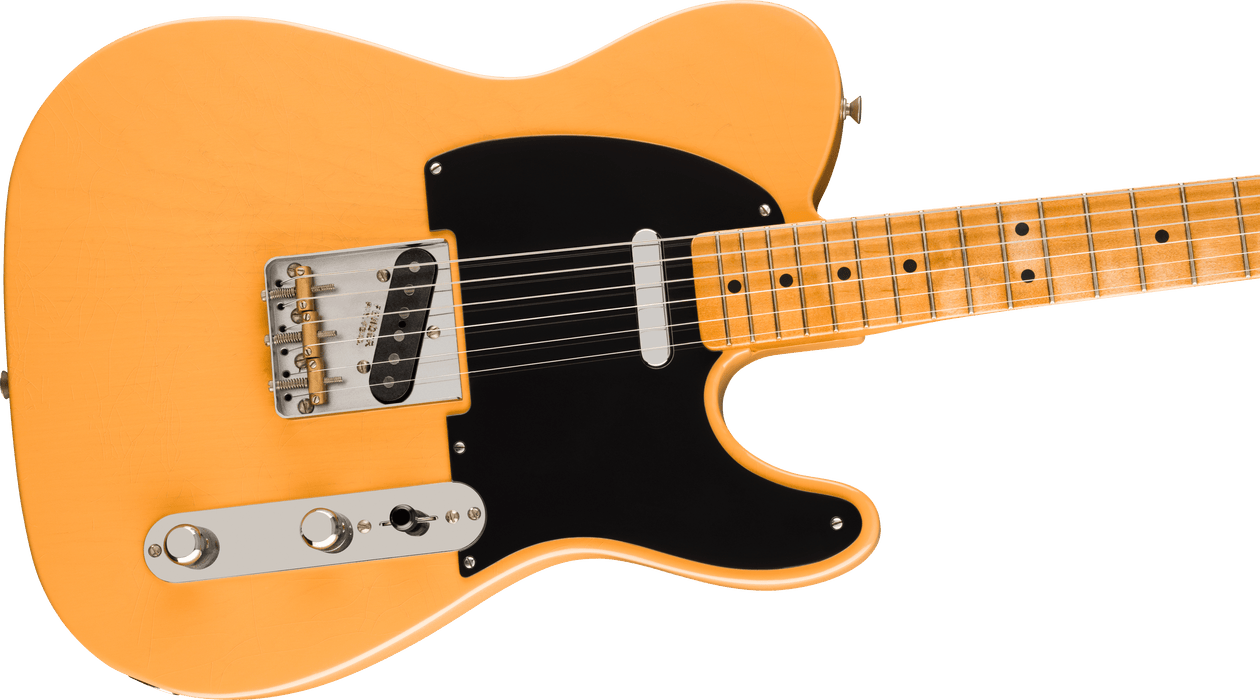 Fender 75th Anniversary Vintera® Road Worn® 1951 Telecaster®, Maple Fingerboard, Butterscotch Blonde - Fair Deal Music