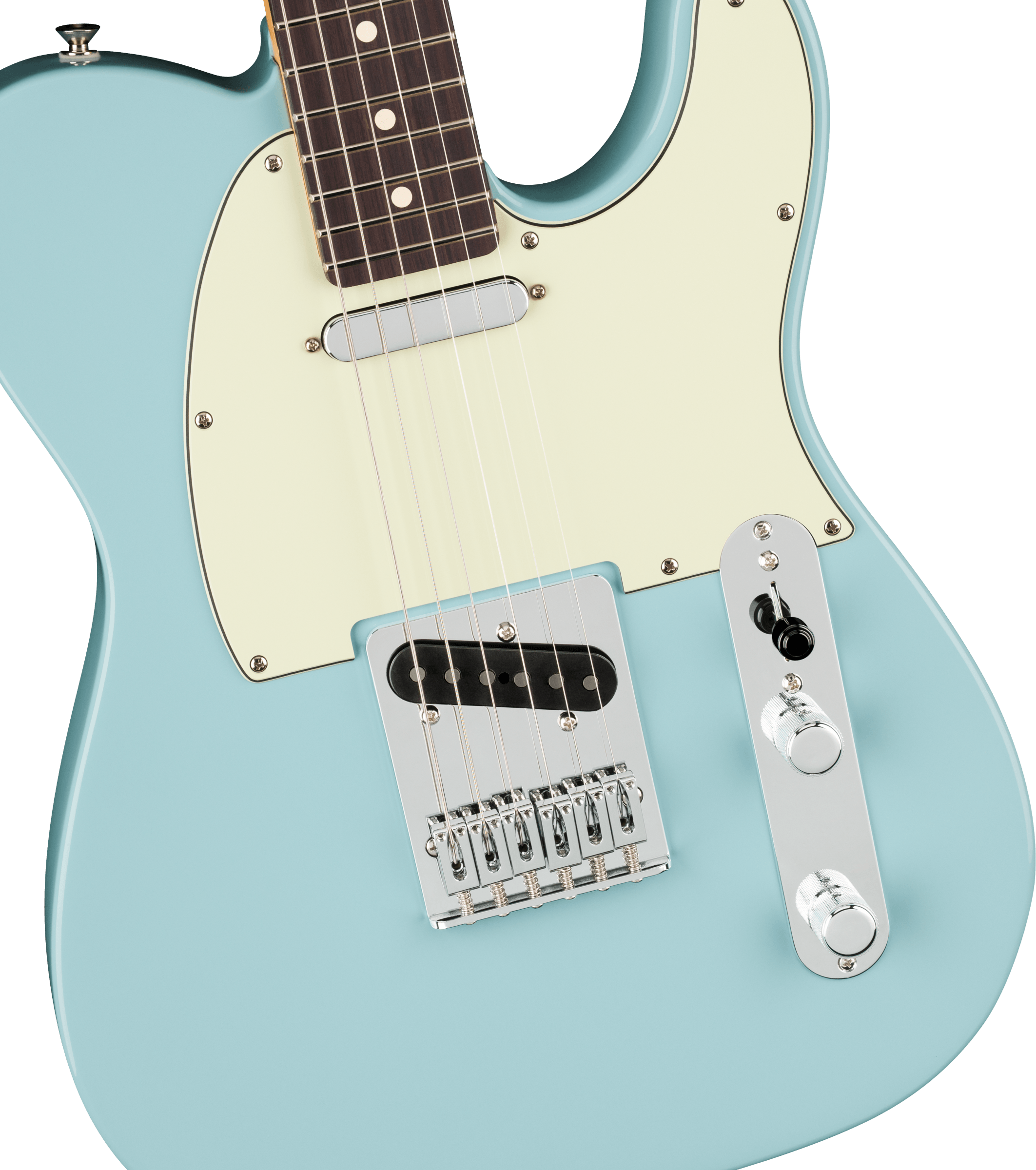 Fender 75th Anniversary Player II Telecaster®, Rosewood Fingerboard. Daphne Blue - Fair Deal Music