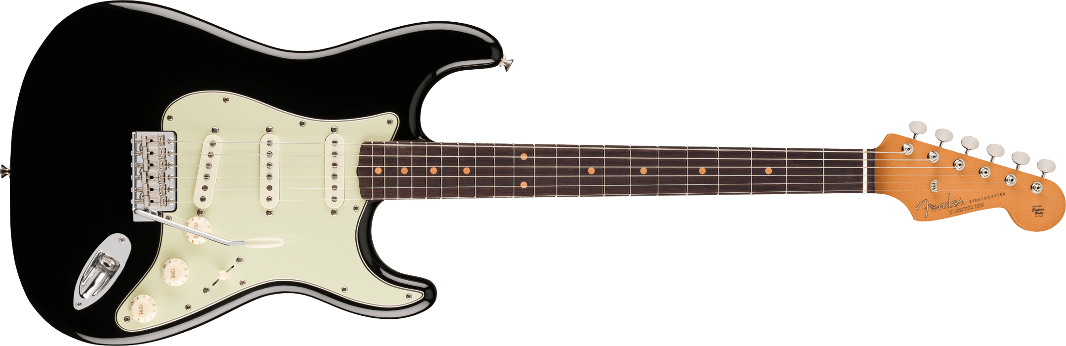 Fender Vintera® III Early '60s Stratocaster®, Rosewood Fingerboard, Black, Electric Guitar - Fair Deal Music