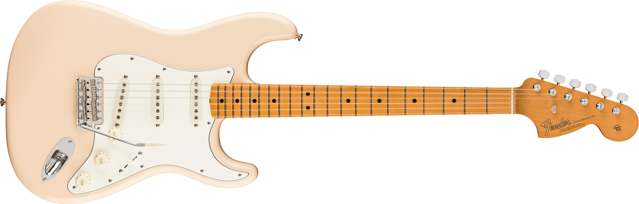 Fender Vintera® III Late '60s Stratocaster®, Maple Fingerboard, Olympic White Electric Guitar - Fair Deal Music