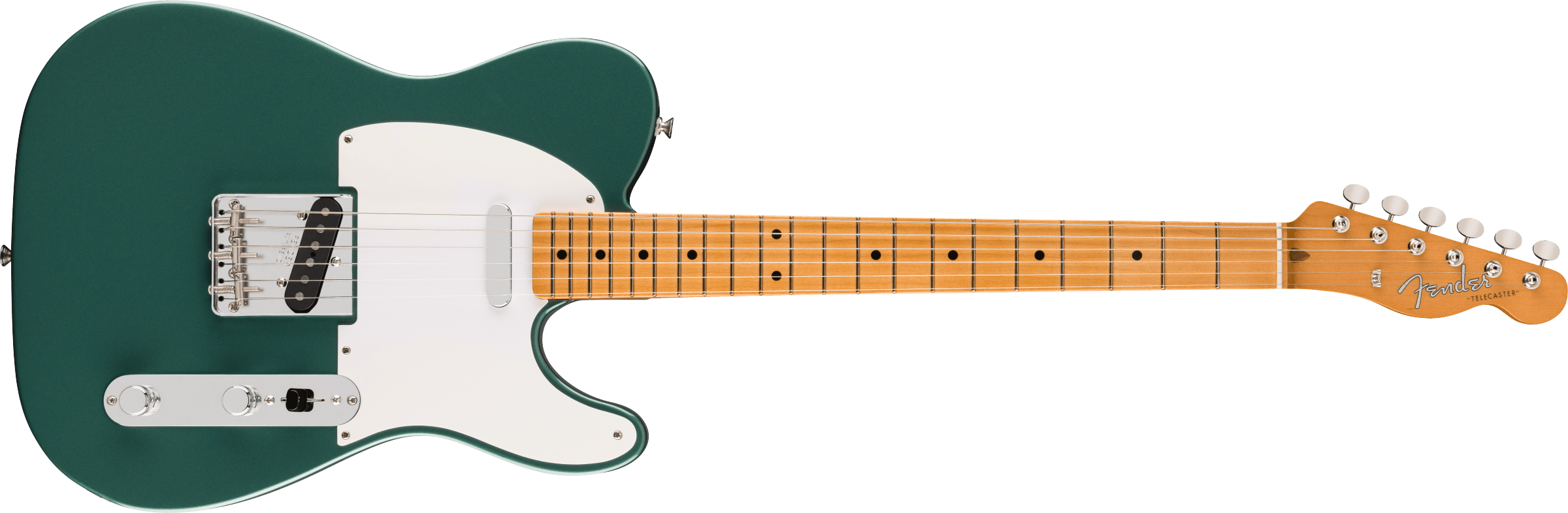 Fender Vintera® III Late '50s Telecaster®, Maple Fingerboard, Sherwood Green Metallic Electric Guitar - Fair Deal Music