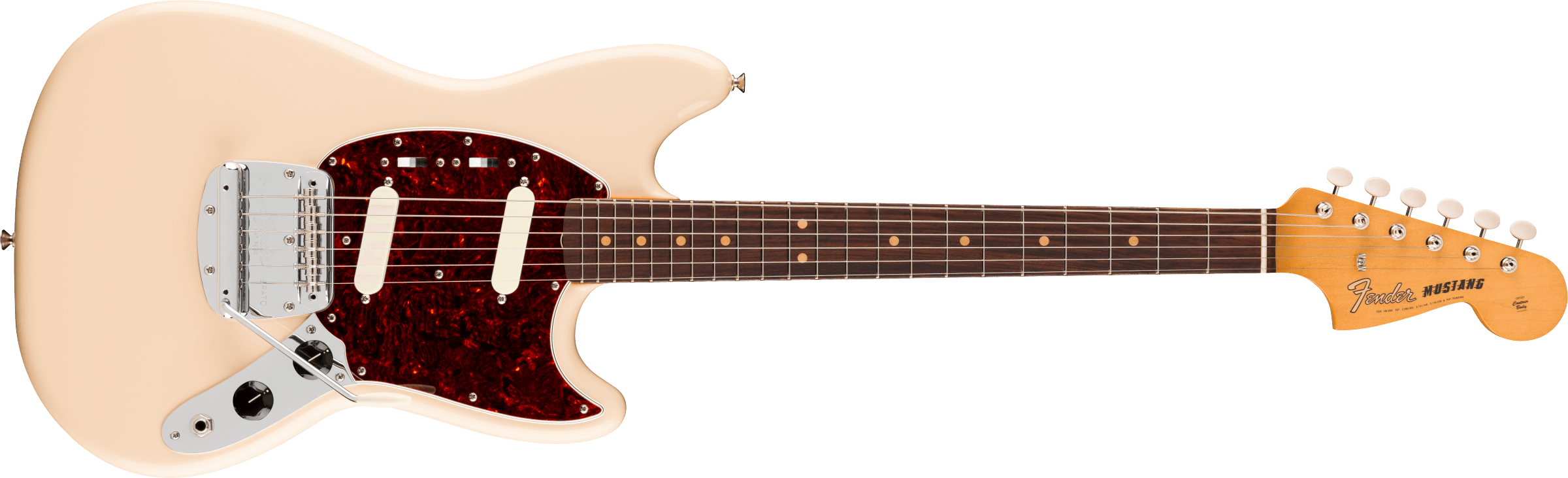 Fender Vintera® III Mid '60s Mustang®, Rosewood Fingerboard, Olympic White, Electric guitar - Fair Deal Music