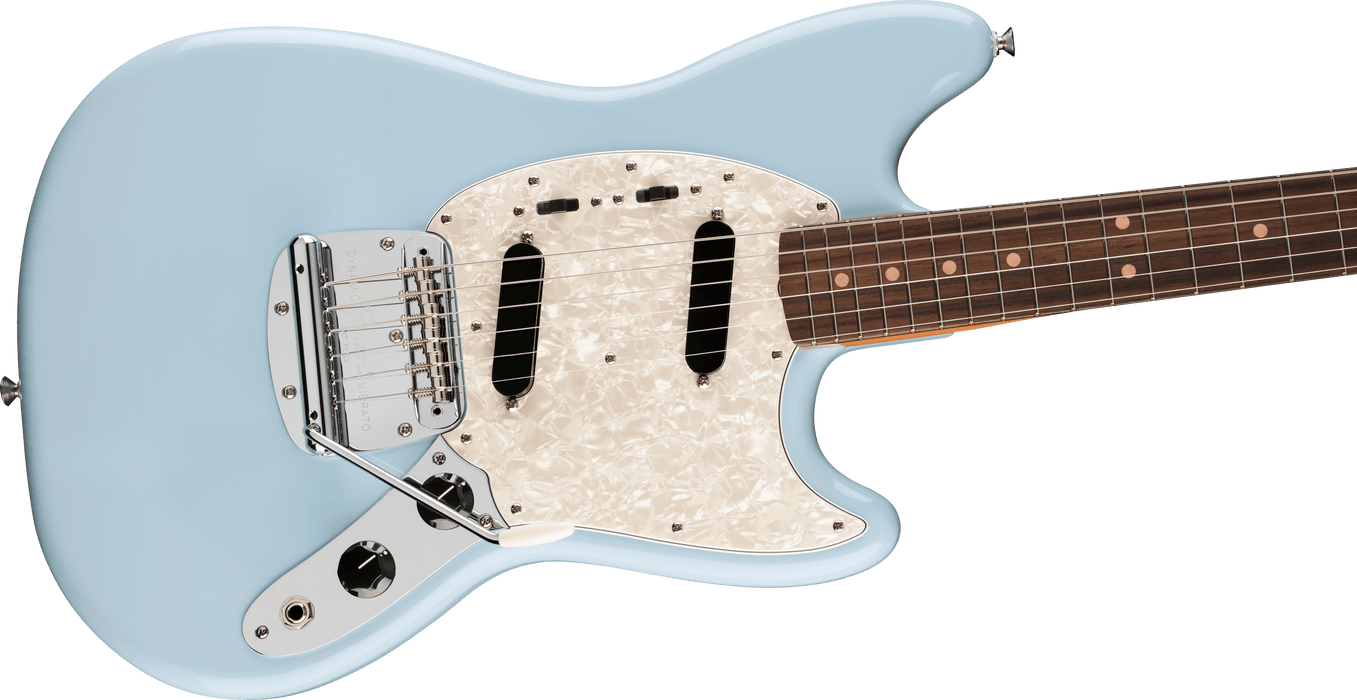 Fender Vintera® III Mid '60s Mustang®, Rosewood Fingerboard, Sonic Blue, Electric guitar - Fair Deal Music