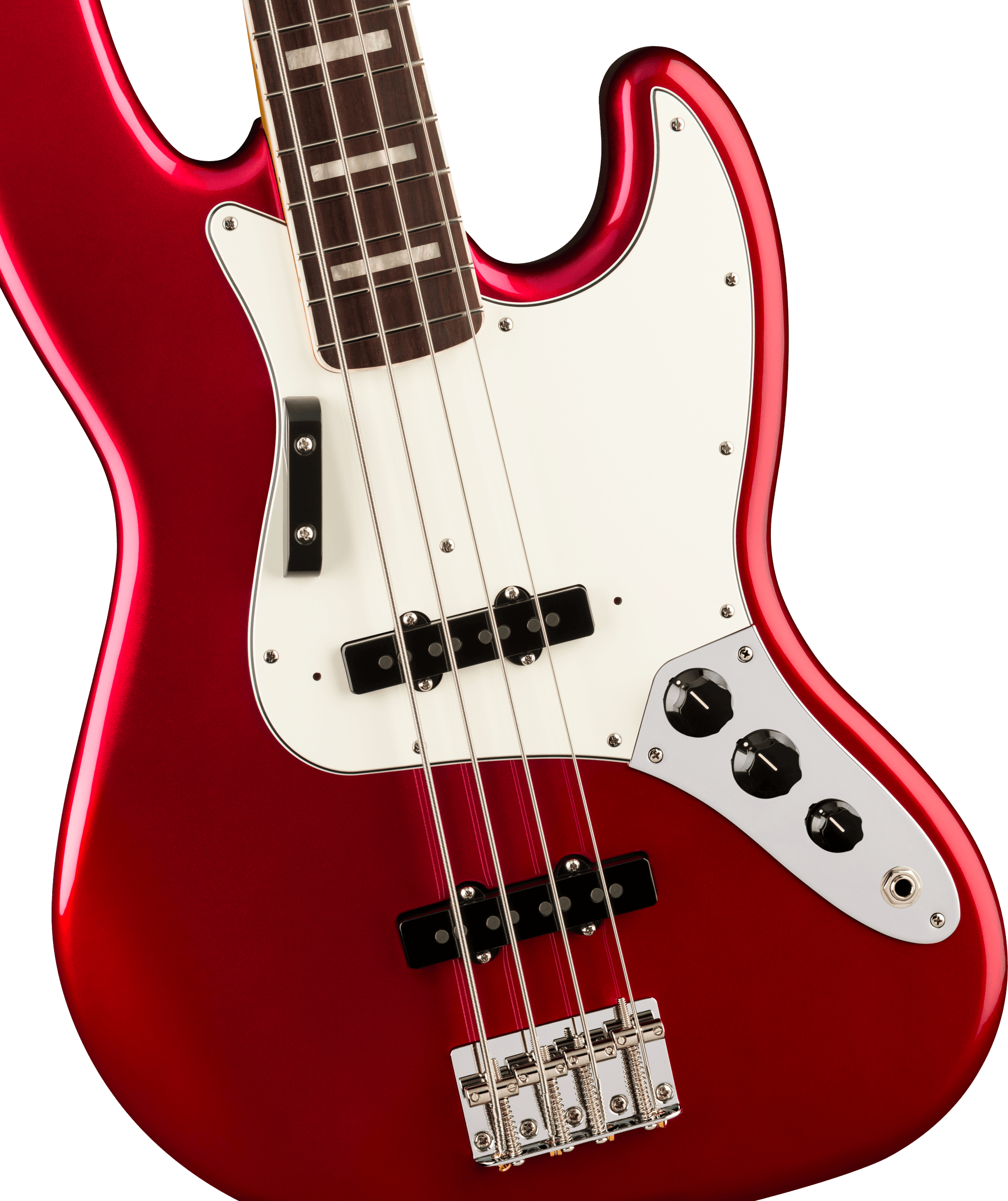 Fender Vintera® III Early '70s Jazz Bass in Candy Apple Red, Electric Bass Guitar - Fair Deal Music