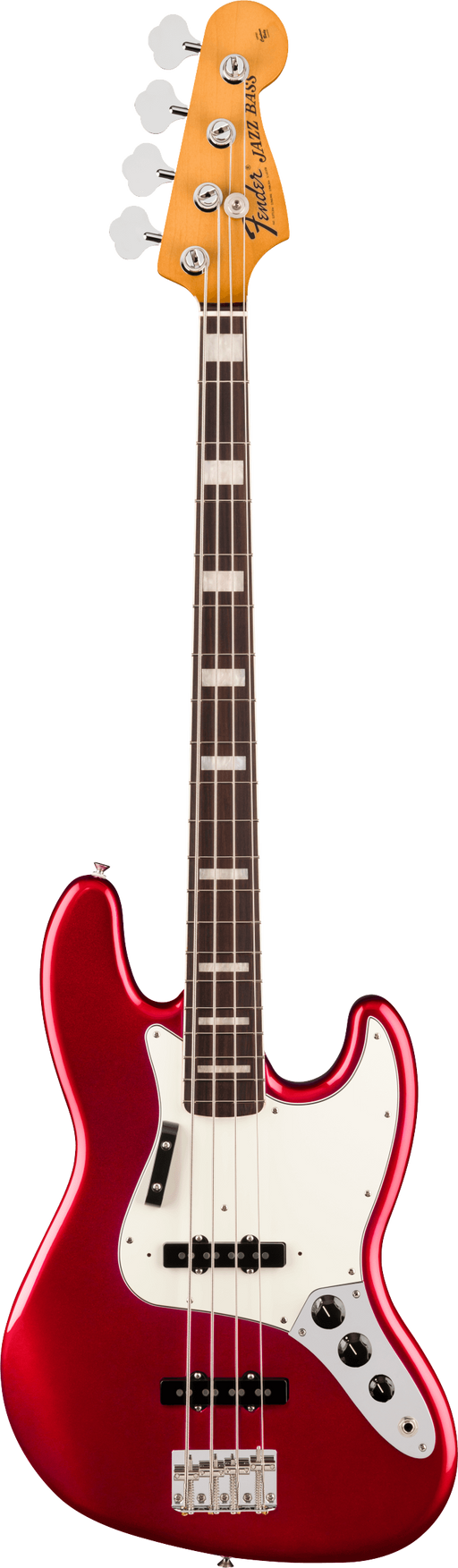 Fender Vintera® III Early '70s Jazz Bass in Candy Apple Red, Electric Bass Guitar - Fair Deal Music