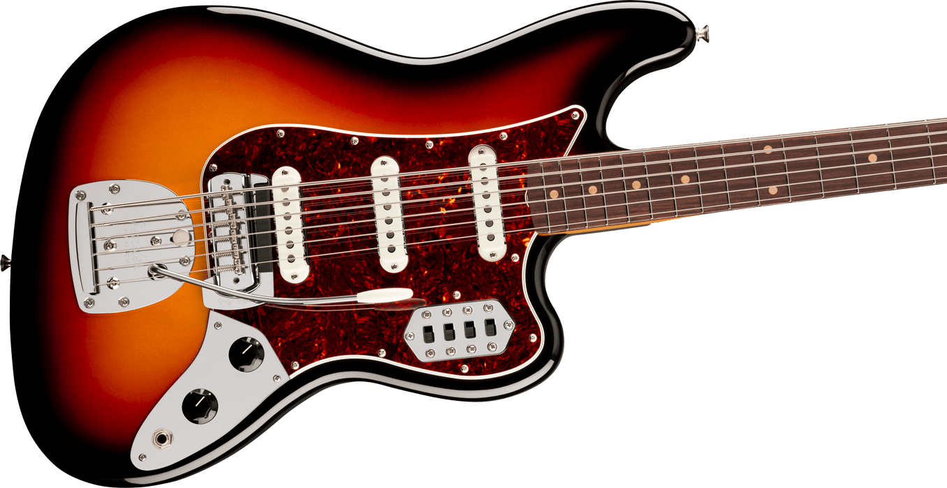 Fender Vintera® III Early '60s Bass VI, Rosewood Fingerboard, 3-Color Sunburst, Electric Bass Guitar - Fair Deal Music