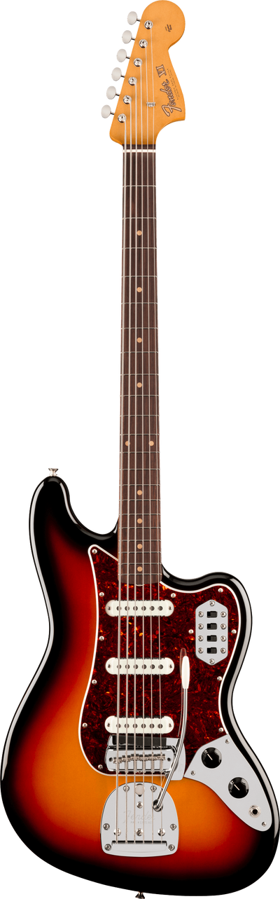 Fender Vintera® III Early '60s Bass VI, Rosewood Fingerboard, 3-Color Sunburst, Electric Bass Guitar - Fair Deal Music