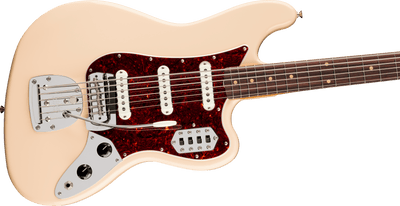 Fender Vintera® III Early '60s Bass VI, Rosewood Fingerboard, Olympic White, Electric Bass Guitar - Fair Deal Music