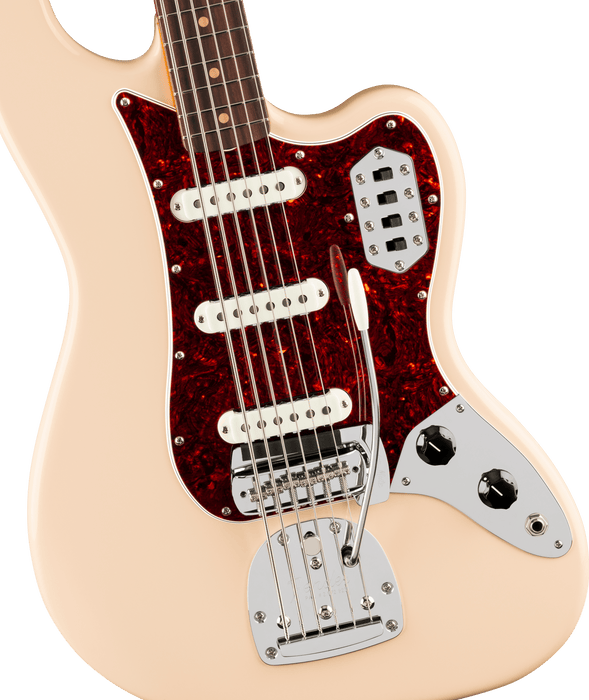 Fender Vintera® III Early '60s Bass VI, Rosewood Fingerboard, Olympic White, Electric Bass Guitar - Fair Deal Music