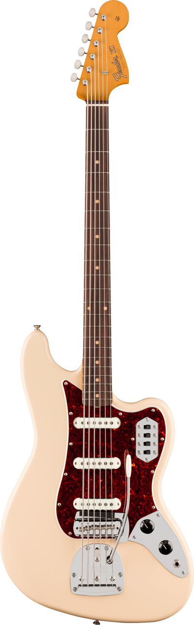 Fender Vintera® III Early '60s Bass VI, Rosewood Fingerboard, Olympic White, Electric Bass Guitar - Fair Deal Music