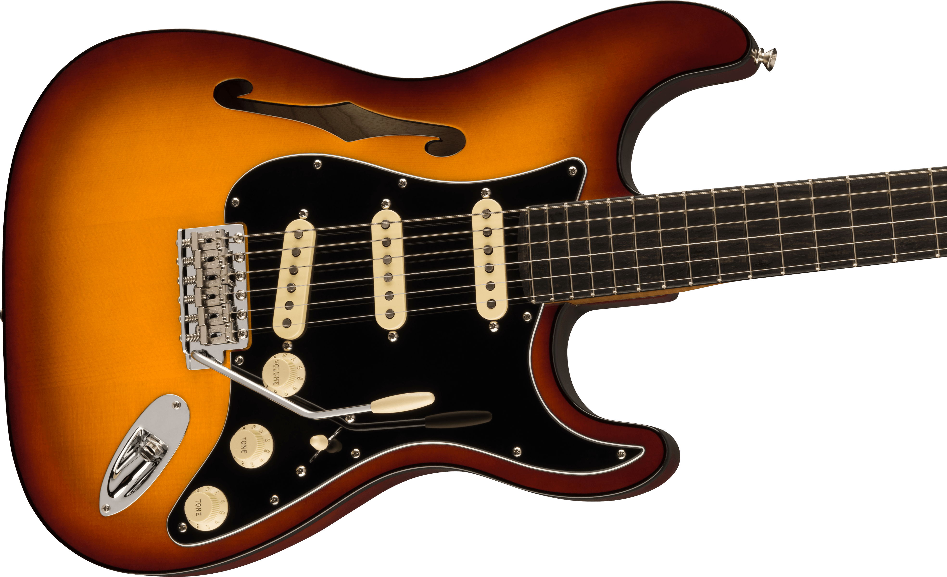 Fender Limited Edition Suona Stratocaster Thinline Violin Burst Electric Guitar - Fair Deal Music