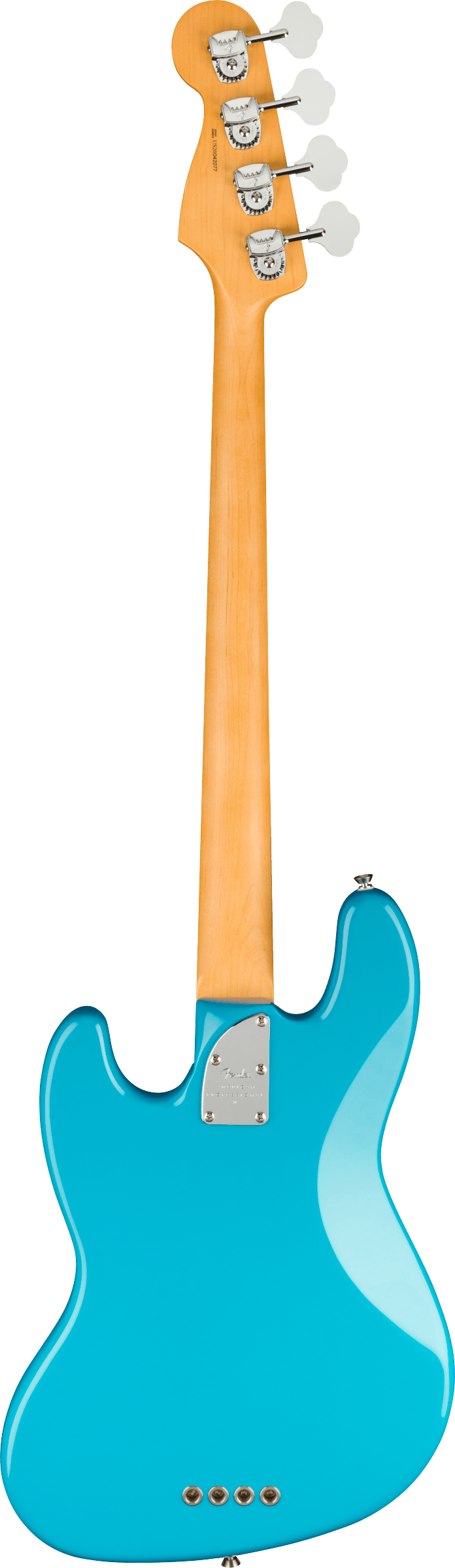 Fender American Professional II Jazz Bass, Miami Blue, Electric Bass Guitar - Fair Deal Music