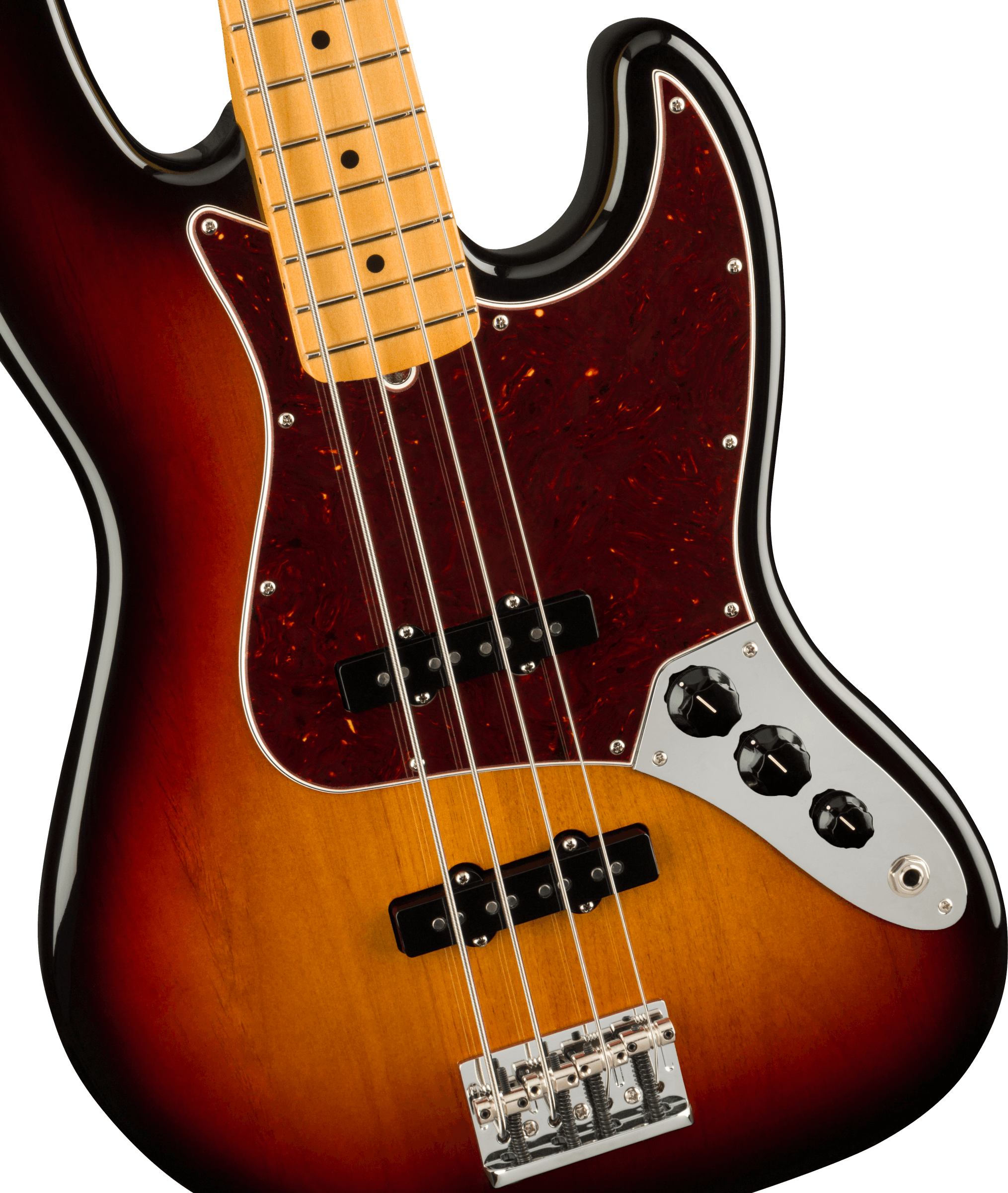Fender American Professional II Jazz Electric Bass Maple in 3 Tone Sunburst, Open Box - Fair Deal Music