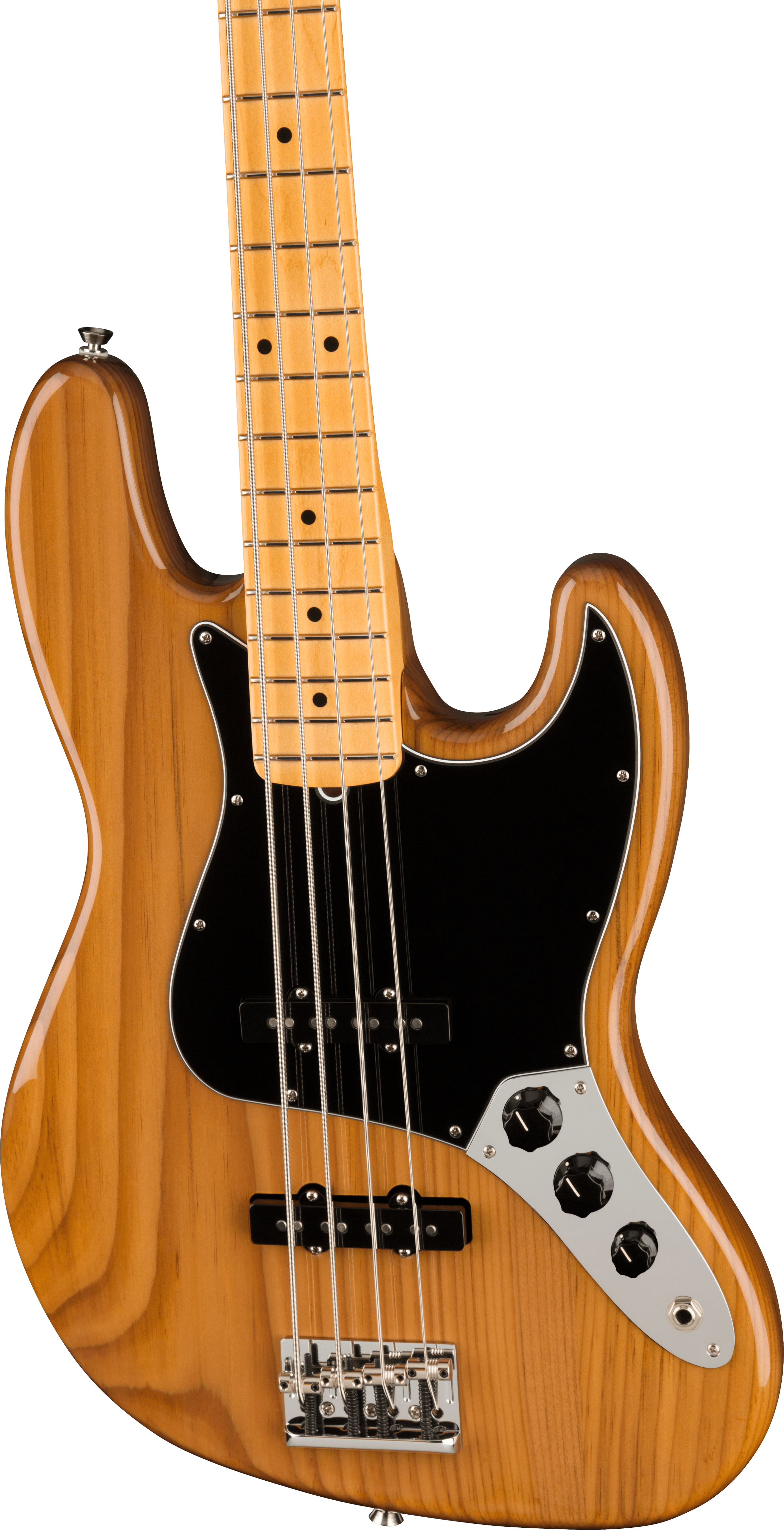 Fender American Professional II Jazz Bass Roasted Pine Natural Electric Bass Guitar
