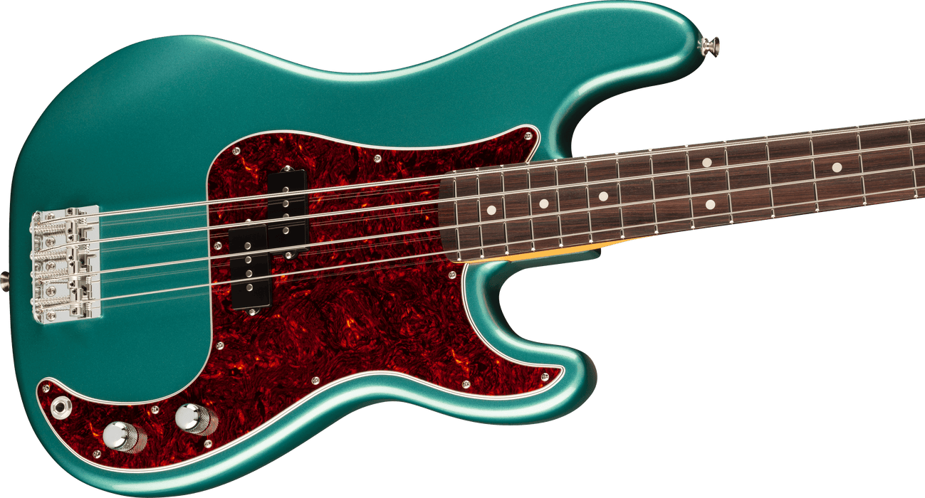 Fender American Professional Classic Precision Bass, Rosewood Fingerboard, Faded Sherwood Green Metallic - Fair Deal Music