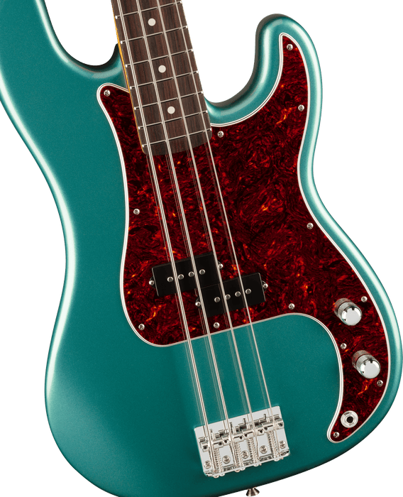 Fender American Professional Classic Precision Bass, Rosewood Fingerboard, Faded Sherwood Green Metallic - Fair Deal Music