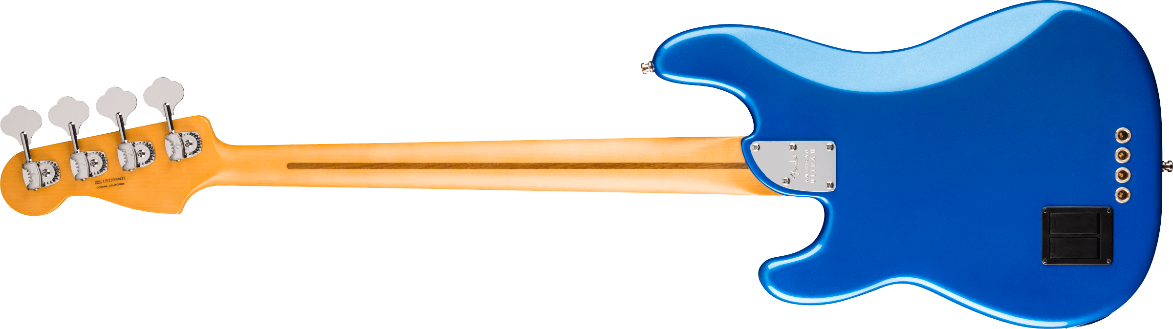 Fender American Ultra II Precision Bass®, Ebony Fingerboard, Noble Blue, Electric Bass - Fair Deal Music